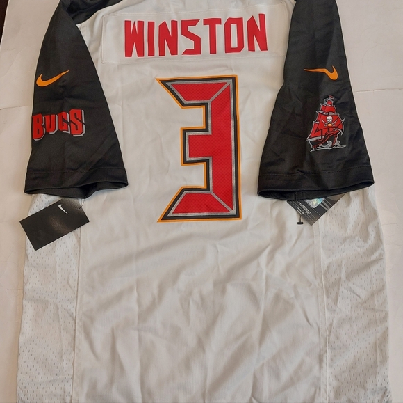 Nike Tampa Bay Buccaneers Jersey Mens Size M Jameis Winston #3 On Field White - Picture 7 of 10